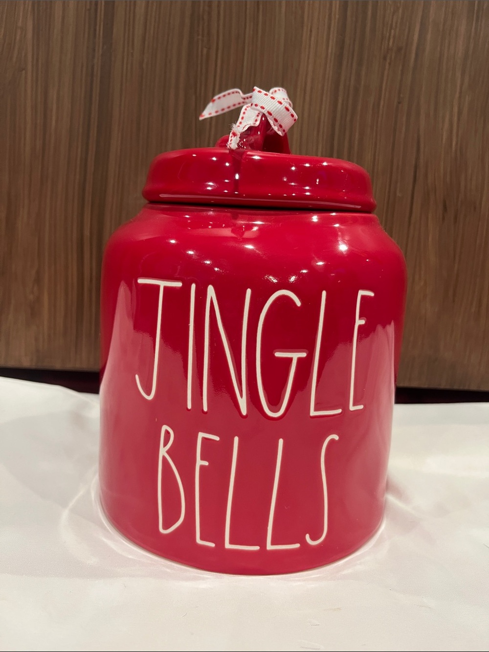 Rae Dunn Artisan Collection By Magenta Jingle Bells Cookie Jar